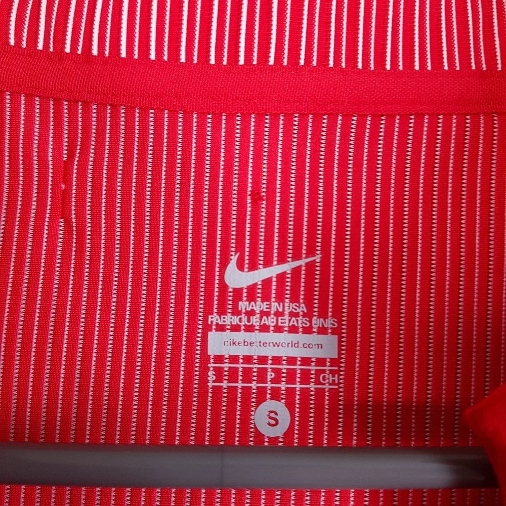 NIKE Pro Elite Bahrain 1/4 Zip Pullover Track Jacket Mens‎ Size SMALL Red